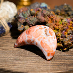 Pink Agate Moon-Helmsman Crystal