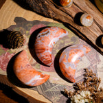 Pink Agate Moon-Helmsman Crystal