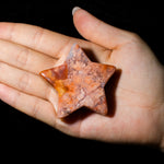Pink Agate Pentagram-Helmsman Crystal