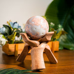 Pink Agate Sphere-Helmsman Crystal