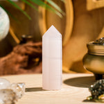 Pink Jade Point-Helmsman Crystal