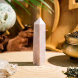 Pink Opal Point-Helmsman Crystal