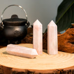 Pink Opal Point-Helmsman Crystal