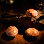 Pink Petal Agate Palm Stone-Helmsman Crystal