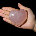 Pink Rose Quartz Heart-Helmsman Crystal