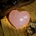 Pink Rose Quartz Heart-Helmsman Crystal