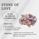 Plum Blossom Tourmaline Bracelet-Helmsman Crystal