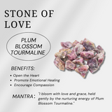 Plum Blossom Tourmaline Bracelet-Helmsman Crystal
