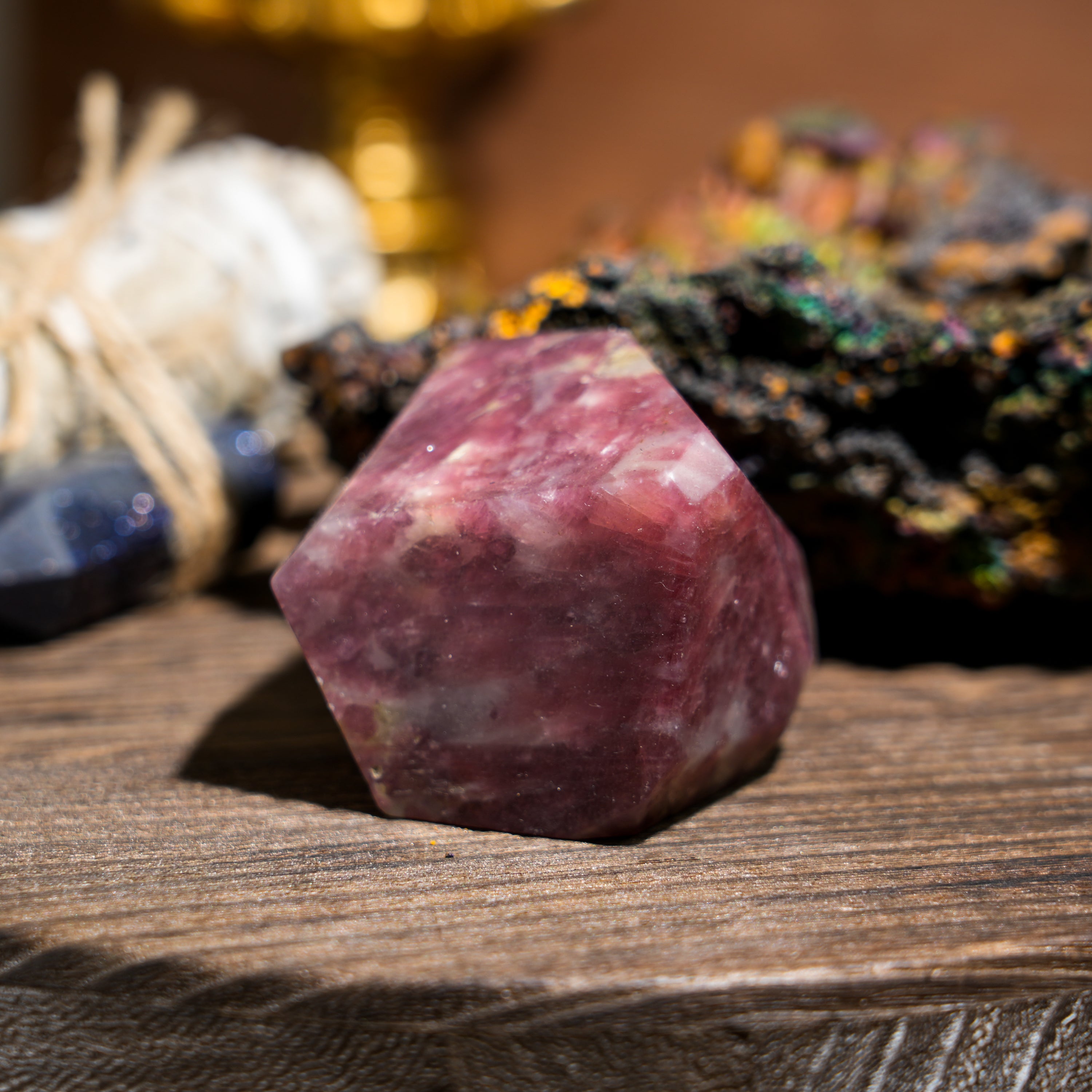 Plum Blossom Tourmaline Freeform-Helmsman Crystal