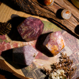 Plum Blossom Tourmaline Freeform-Helmsman Crystal