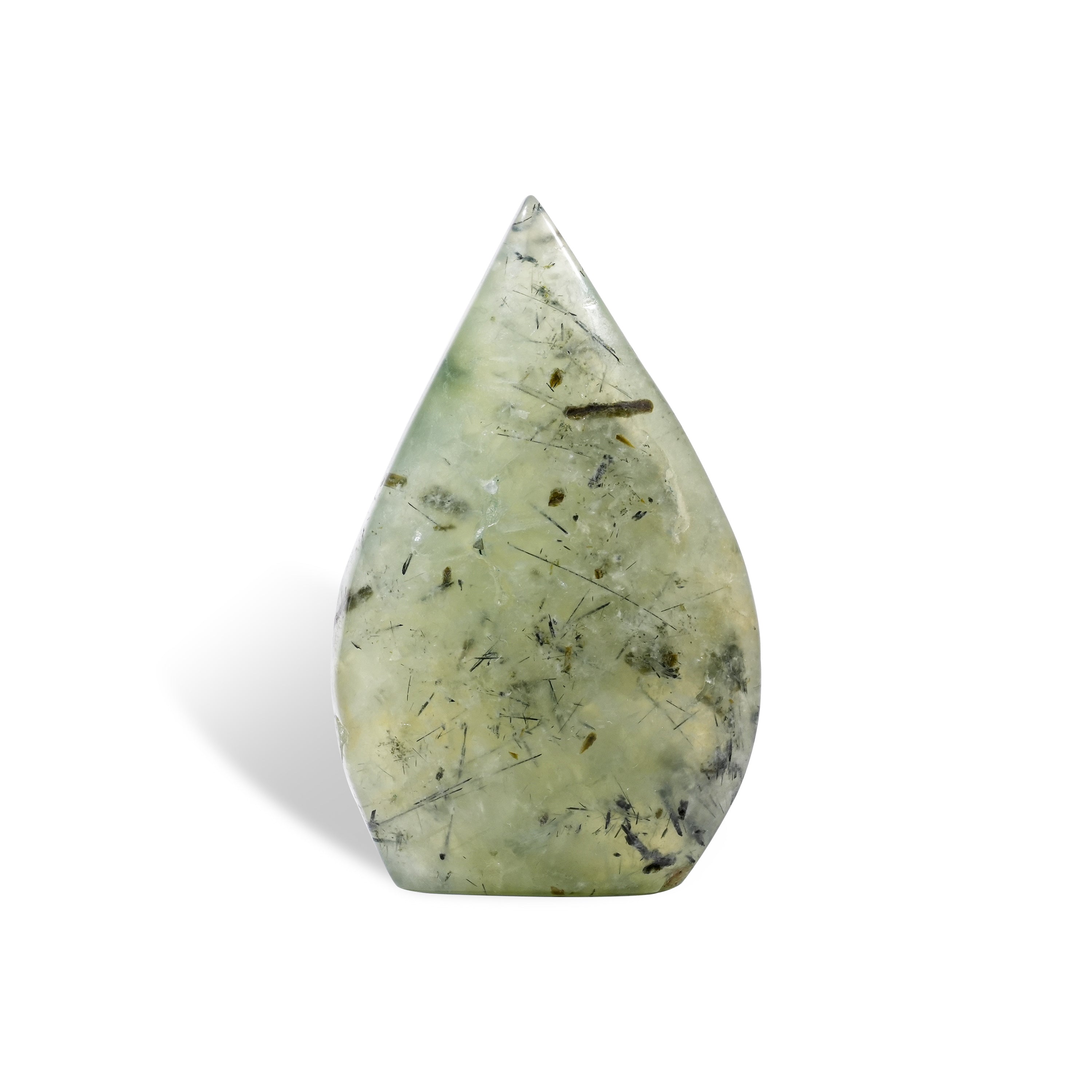 Prehnite Flame Freeform-Helmsman Crystal