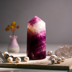 Purple Fluorite Point-Helmsman Crystal