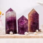 Purple Fluorite Point-Helmsman Crystal