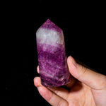 Purple Fluorite Point-Helmsman Crystal
