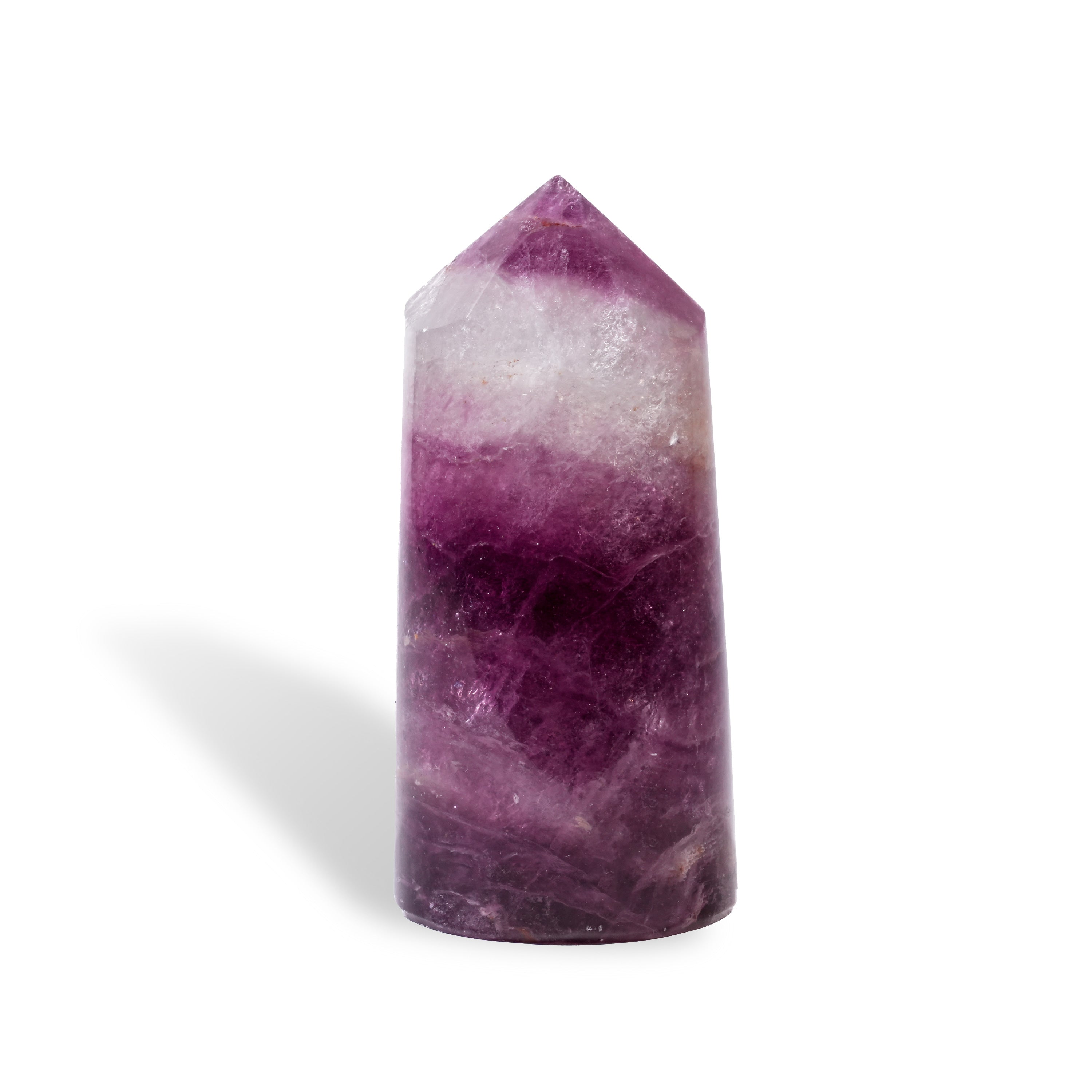 Purple Fluorite Point-Helmsman Crystal