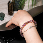 Purple Garden Quartz Bracelet-Helmsman Crystal