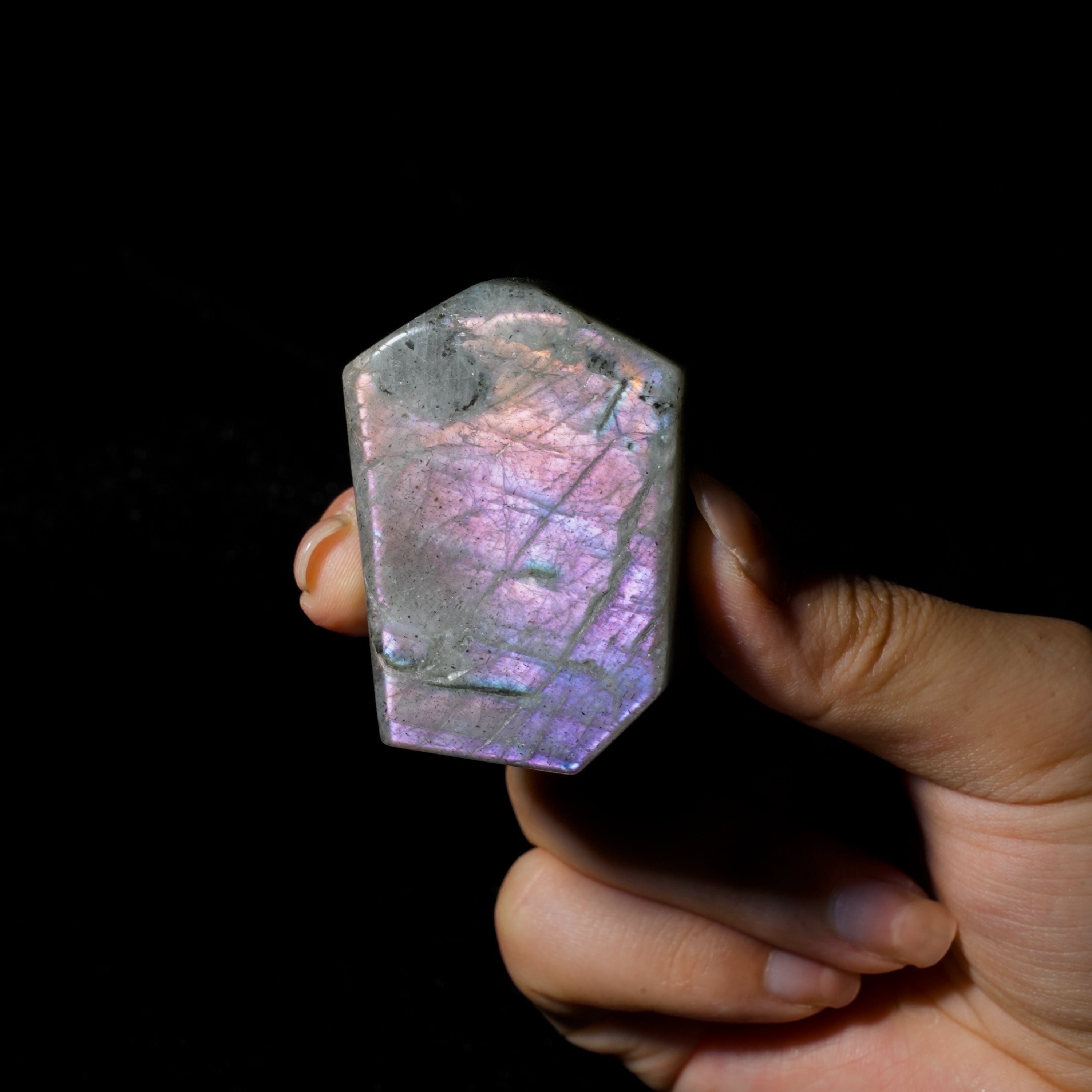 Purple Labradorite Freeform-Helmsman Crystal