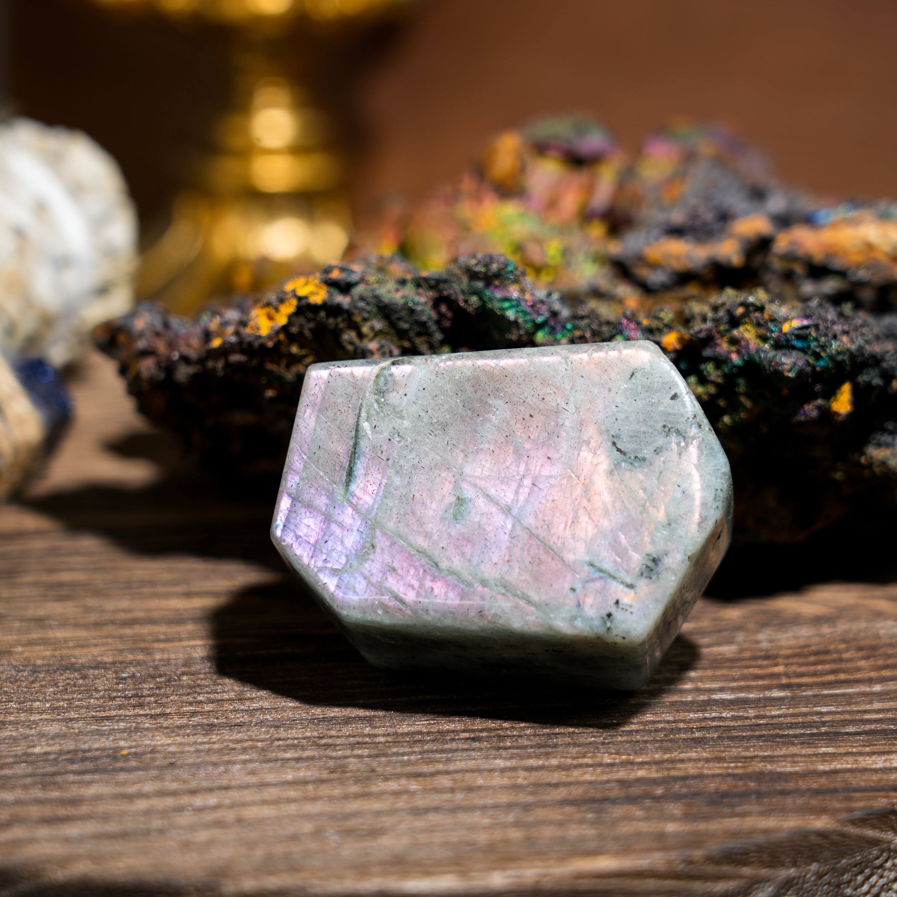Purple Labradorite Freeform-Helmsman Crystal