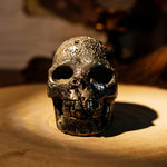 Pyrite Skull-Helmsman Crystal