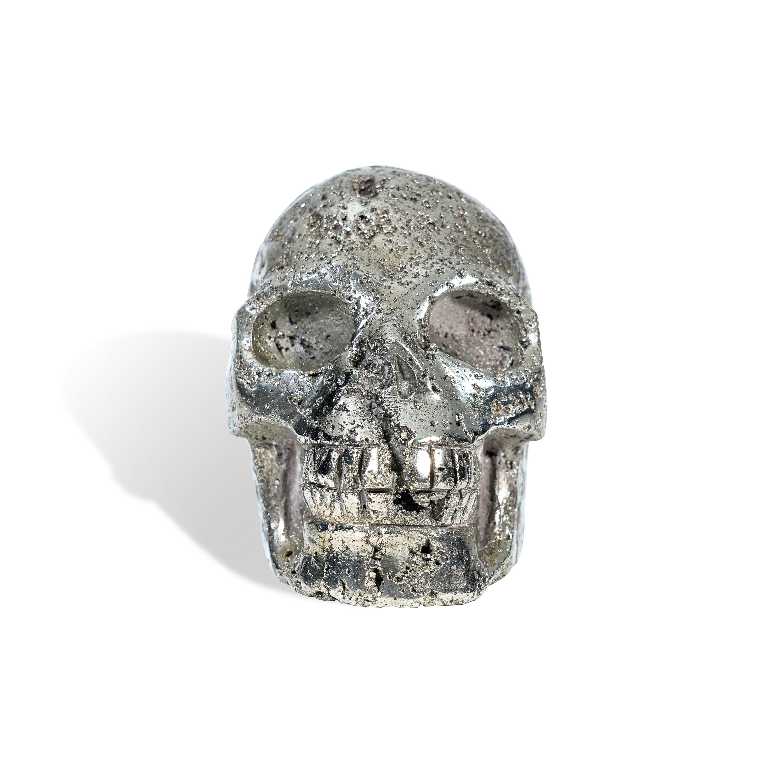 Pyrite Skull-Helmsman Crystal