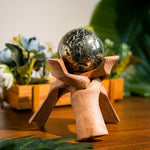 Pyrite Sphere-Helmsman Crystal