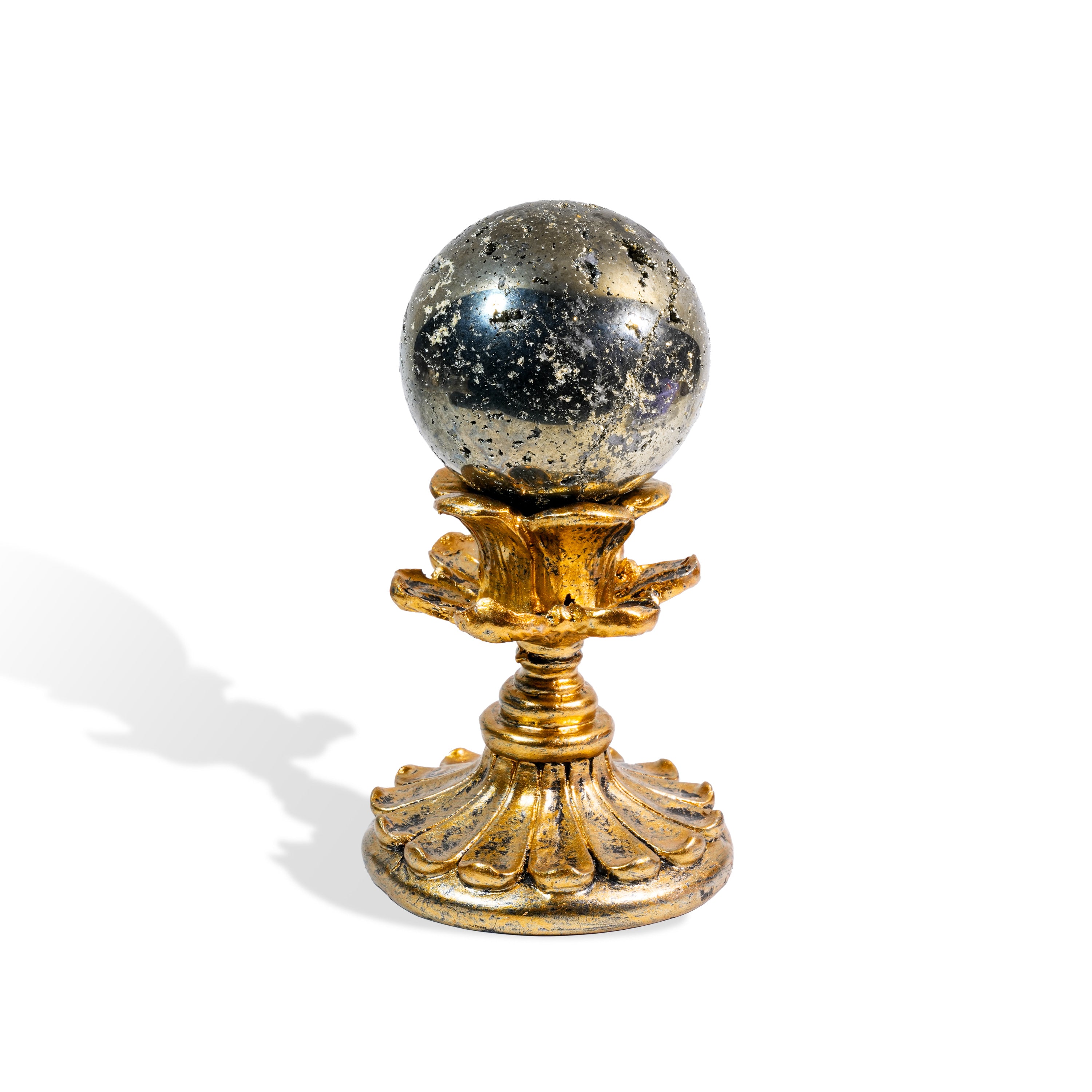 Pyrite Sphere-Helmsman Crystal