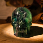 Rainbow Fluorite Crystal Skull-Helmsman Crystal