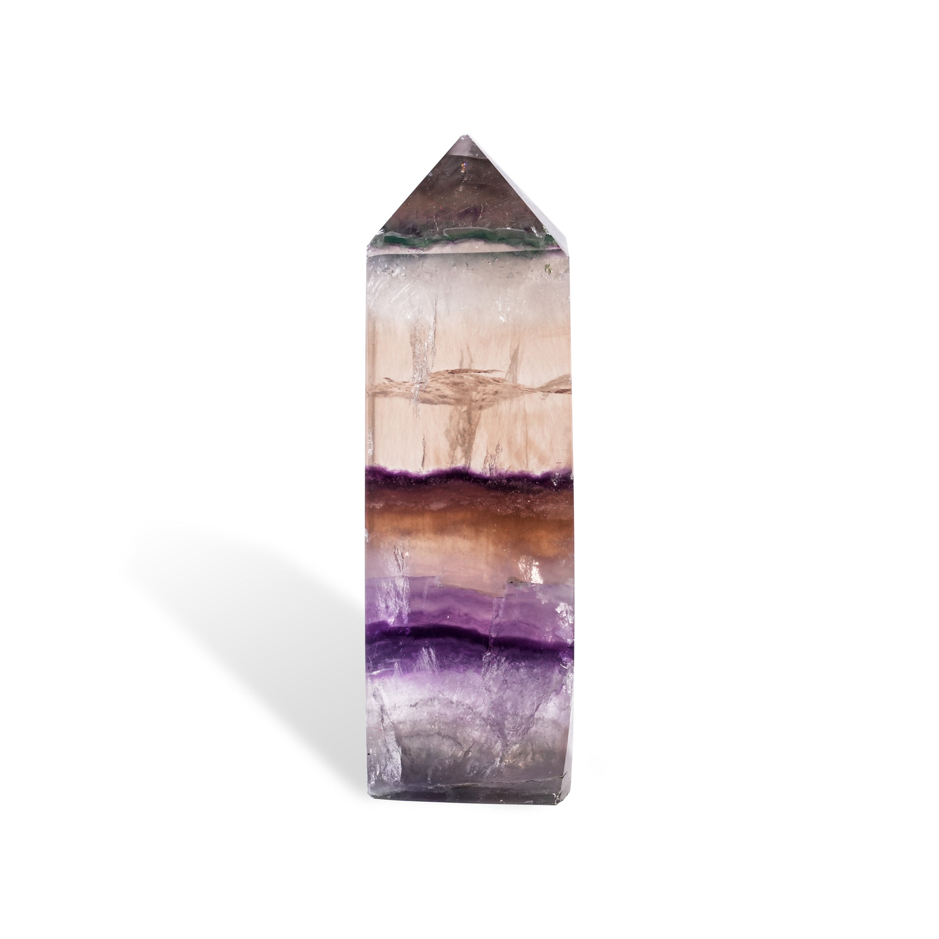 Rainbow Fluorite Tower-Helmsman Crystal