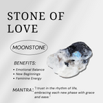 Rainbow Moon Stone Point-Helmsman Crystal