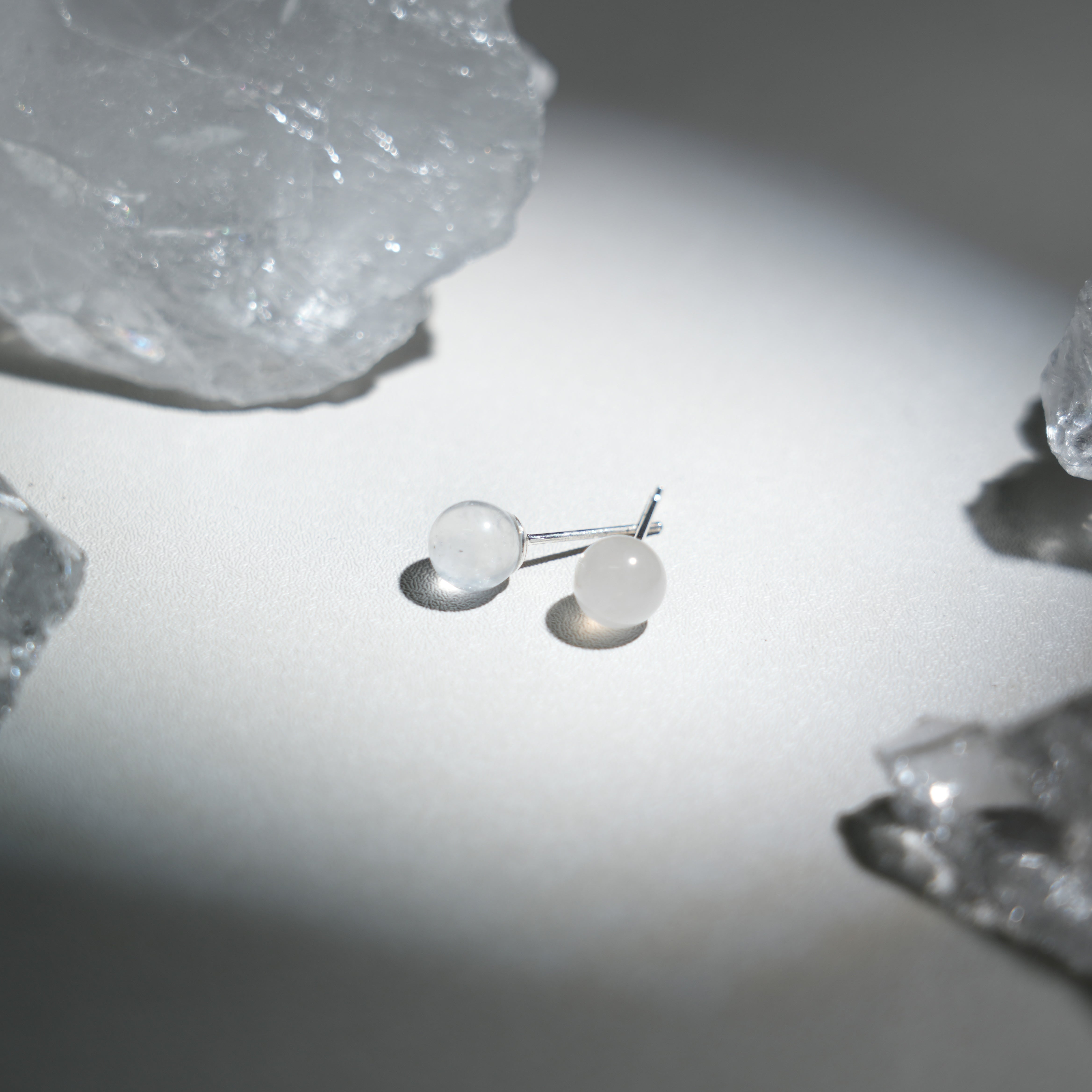 Moonstone Earrings-Helmsman Crystal