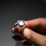 Moonstone Ring-Helmsman Crystal