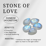 Rainbow Moonstone Ring-Helmsman Crystal