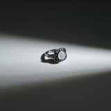 Moonstone Ring-Helmsman Crystal