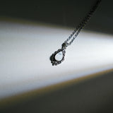 Moonstone Teardrop Pendant Necklace-Helmsman Crystal