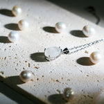 Moonstone Teardrop Pendant Necklace-Helmsman Crystal