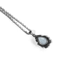 Moonstone Teardrop Pendant Necklace-Helmsman Crystal