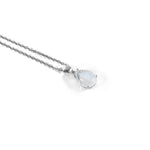 Moonstone Teardrop Pendant Necklace-Helmsman Crystal
