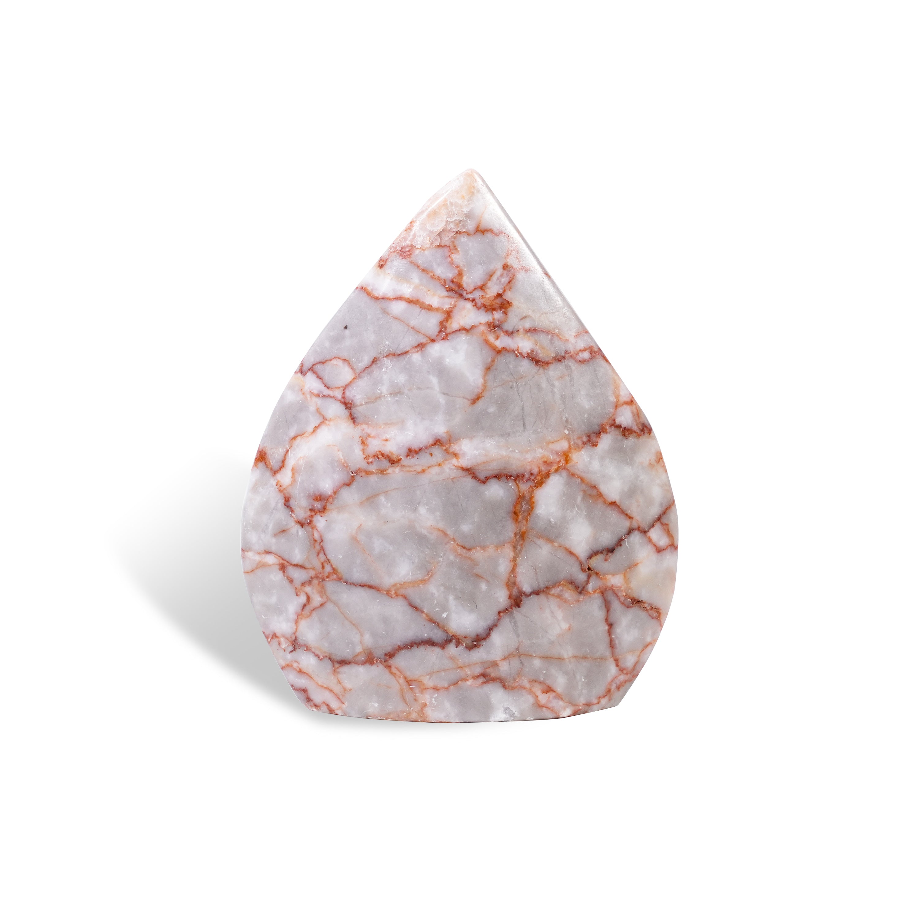 Red Network Stone Flame Freeform-Helmsman Crystal