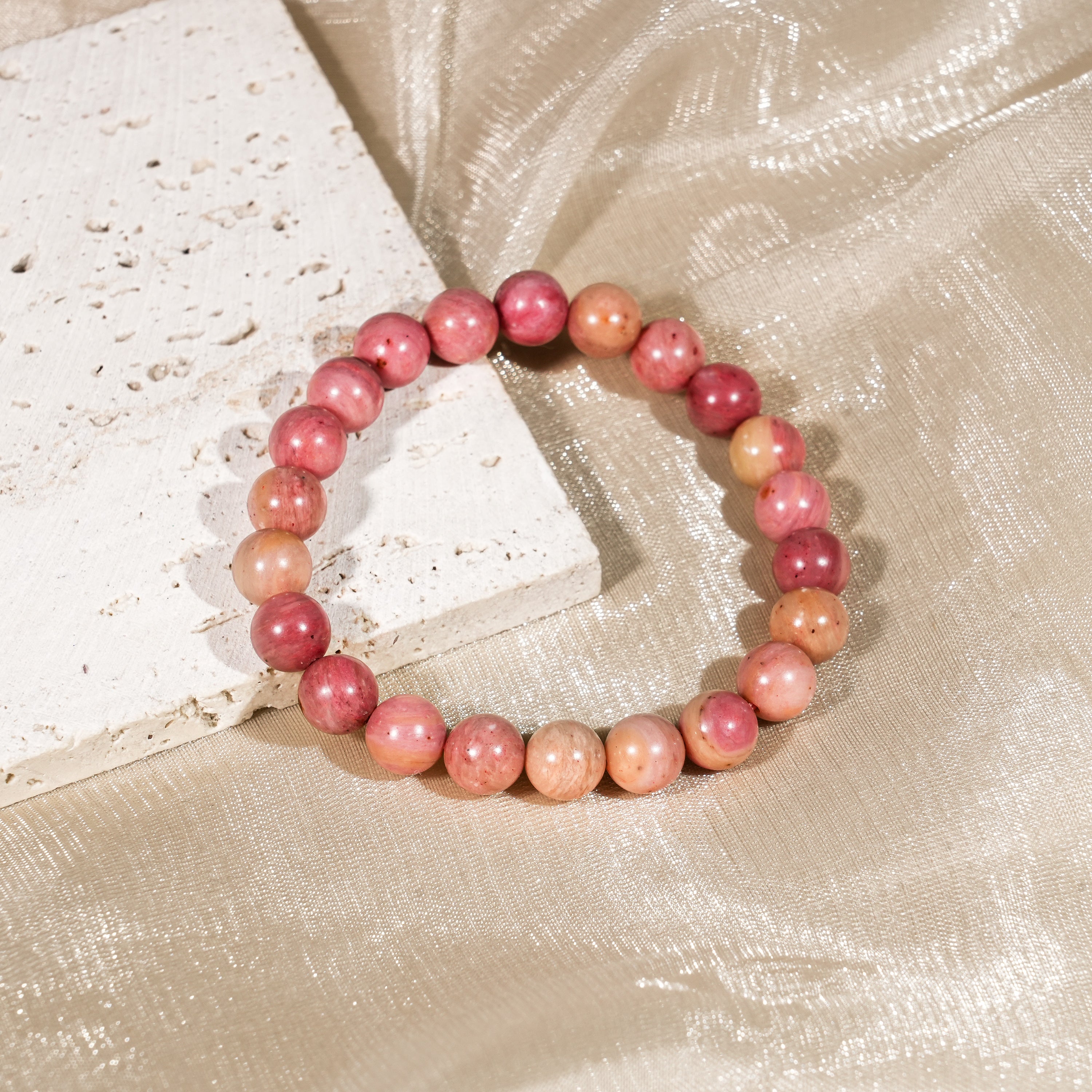 Rhodonite Bracelet-Helmsman Crystal