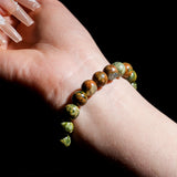 Rhyolite Beads Bracelet-Helmsman Crystal