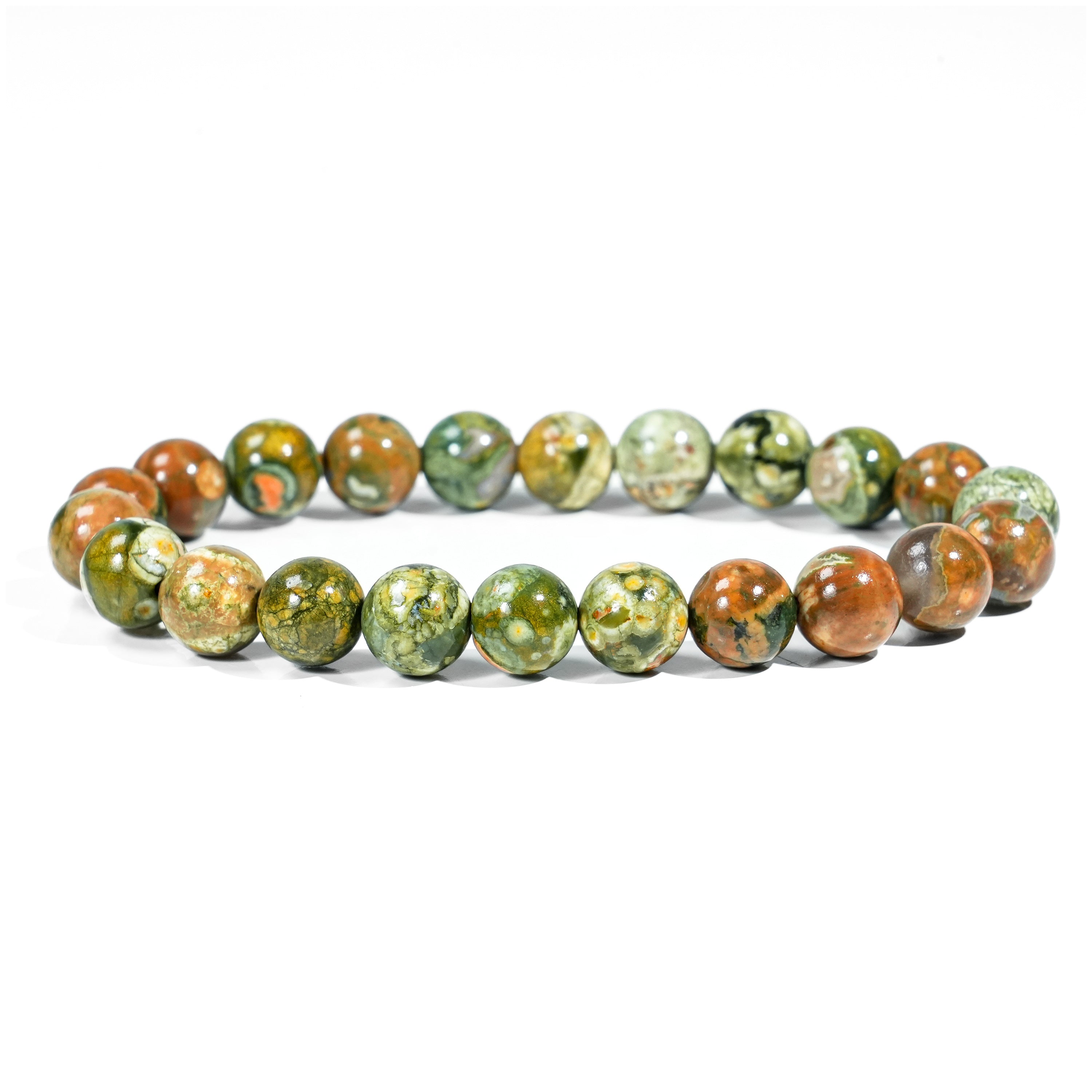 Rhyolite Beads Bracelet-Helmsman Crystal
