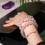 Rose Quartz Crystal Bracelet-Helmsman Crystal
