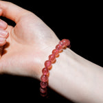 Strawberry Quartz Bracelet-Helmsman Crystal