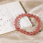 Strawberry Quartz Bracelet-Helmsman Crystal
