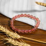 Strawberry Quartz Bracelet-Helmsman Crystal