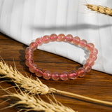 Strawberry Quartz Bracelet-Helmsman Crystal