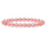 Strawberry Quartz Bracelet-Helmsman Crystal