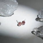 Strawberry Quartz Earrings-Helmsman Crystal