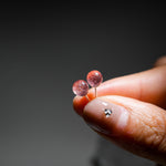Strawberry Quartz Earrings-Helmsman Crystal