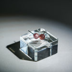Strawberry Quartz Earrings-Helmsman Crystal